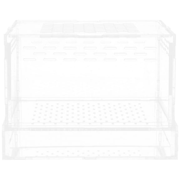 Transparent Acrylic Cricket Cage Breeding Box Small Turtle Transport Container Incubator Habitat House
