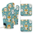 thumbnail image 1 of Small Animals Insulated Gloves And Pot Mats (four Piece Set), 1 of 6