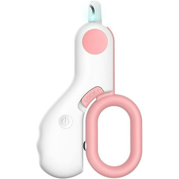 Small Animals Nail Clippers with LED Lights to Avoid Excessive Cutting and Razor Sharp Blades - Professional Claw Trimmer for Tiny Dog Cat Kitten Bunny Rabbit Bird Guinea Pigs Ferret Hamsters (Pink)