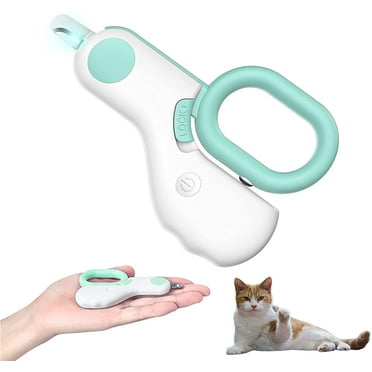 Small Animals Nail Clippers with LED Lights to Avoid Excessive Cutting and Razor Sharp Blades - Professional Claw Trimmer (Blue)