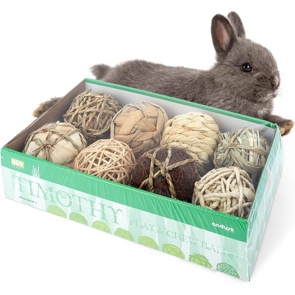 Small Animals Play & Activity Balls Rolling Chew Toys for Rabbits Guinea Pigs Chinchilla