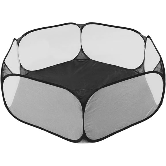 Small Animals Playpen, Foldable Breathable Mesh Pen for Small Pets