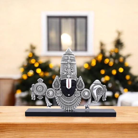Small Antique Finish Balaji Face Statue for Home Temple
