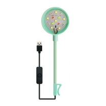 Small Aquarium Light Clip on Fish Tank Light LED Aquarium Lights RGB Fish Tank Lights Waterproof Blue Pink Green for 1-5 Gal Betta Tank Small Fish Aquarium Tank Lighting