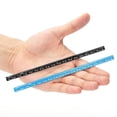 thumbnail image 1 of - Small Architectural Scale Ruler, Aluminium, 6 Inch, 2 Pack, Black and Blue, Pocket Size Ruler, Triangle Ruler, Metal Ruler Set, Architect Scale Ruler for Blueprints, 1 of 9