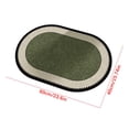 thumbnail image 1 of Small Area Rug, Non-Slip Rubber Backing Washable Doormat, Fade Resistant, Absorbent for Living Room Laundry, Green 23.6*15.8In, 1 of 7