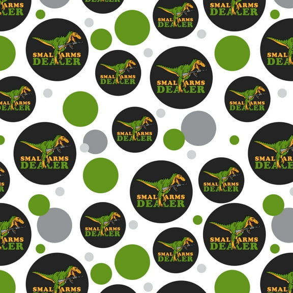 Small Arms Dealer Weapons Dinosaur T-Rex Funny Humor Premium Gift Wrap Wrapping Paper Roll