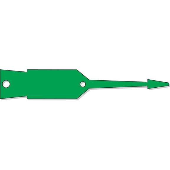 SSWBasics Small Arrow ID Tags - Green - 3/4ʺH x 4 1/2ʺL - Pack of 1000