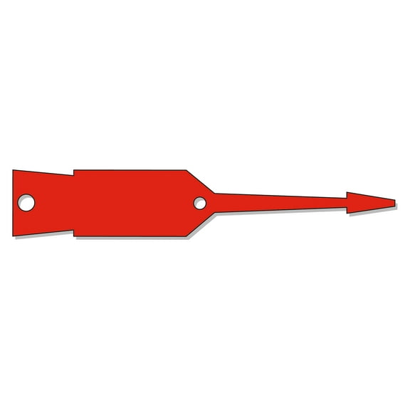 SSWBasics Small Arrow ID Tags - Red - 1000 Pack