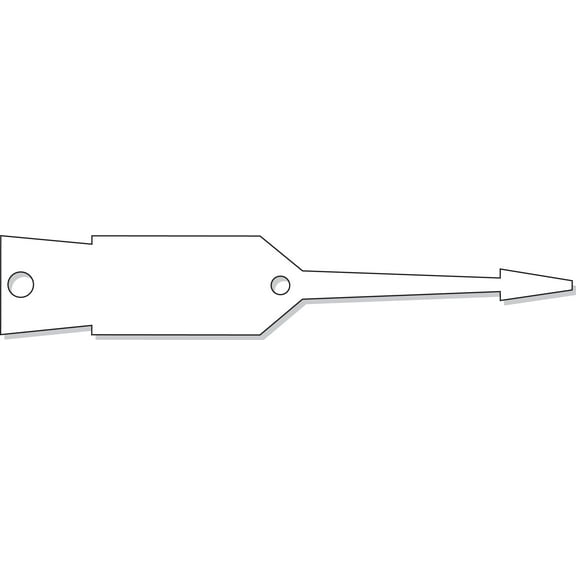 SSWBasics Small Arrow ID Tags - White - 3/4ʺH x 4 1/2ʺL - Pack of 1000- White Plastic Key Tags with ID Tag for Dealership - Dealer Supplies Key Tag for Organizing Keys