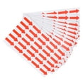 thumbnail image 1 of Small Arrow Sticker Label 1.2x0.4", 300 Pcs Adhesive Color Coding Sign Decal, Red, 1 of 5
