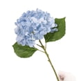 thumbnail image 1 of Small Artificial Hydrangea Flowers For Front Porch Patio Garden, UV Resistant Faux Blooms For Outdoor Planters And Pots(Light Blue), 1 of 7