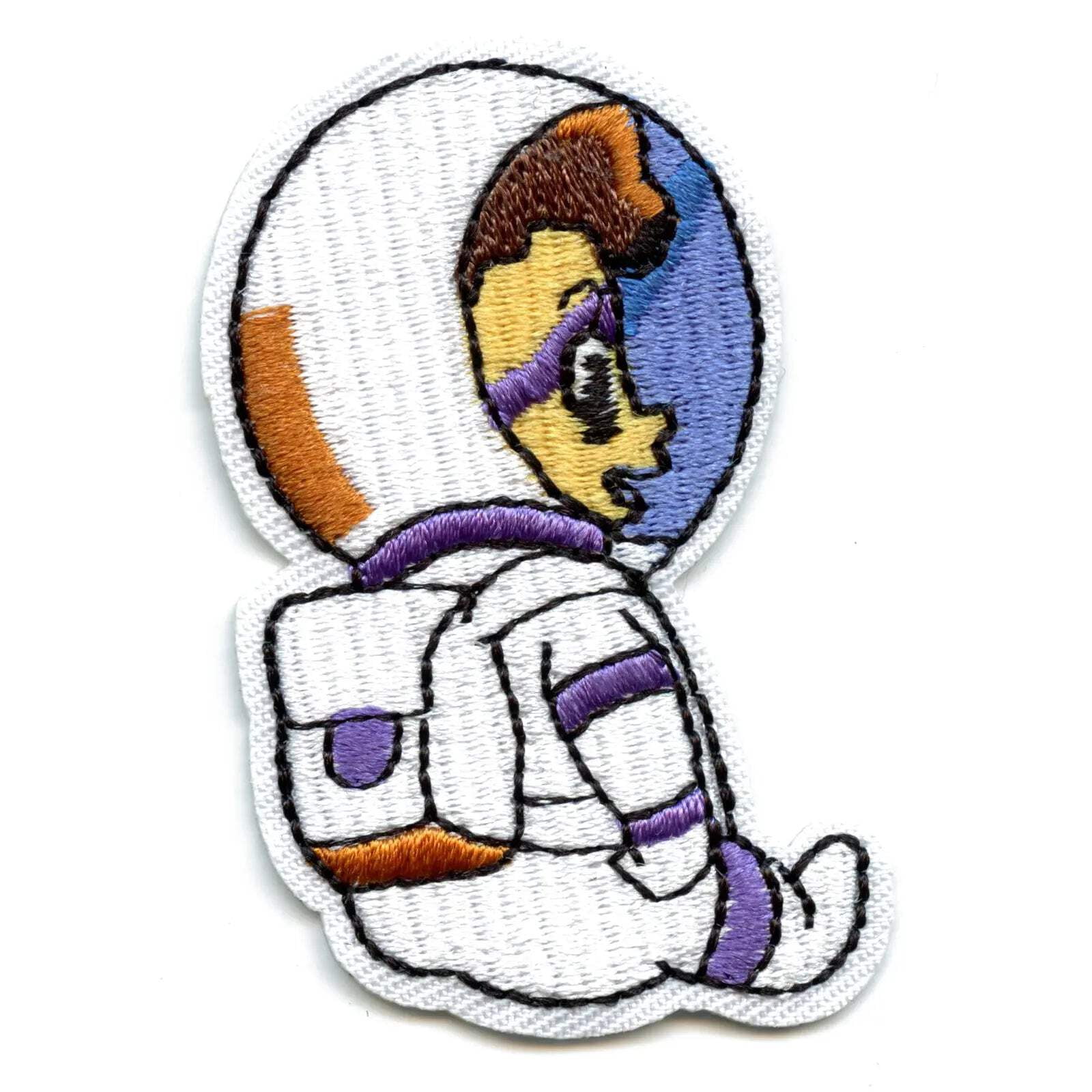 Small Astronaut Kid Sitting Embroidered Iron On Patch - Walmart.com
