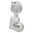 thumbnail image 1 of Small ''Aunt'' Heart with Clear Crystal - Frog Charm Bead, 1 of 1
