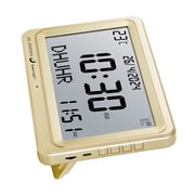 Small Azan Time Clock with Double Speakers & Snooze Feature ABS LCD Azan Prayer Clock Simple Installation for Muslims