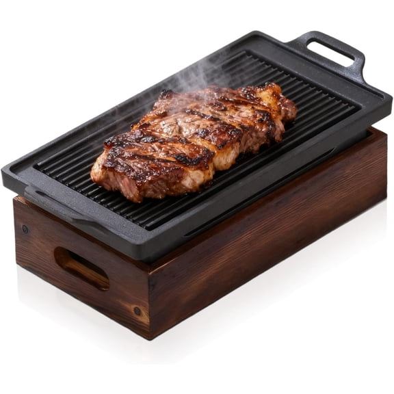 Small BBQ Grill, Tabletop Charcoal Grill Japanese Camping Grill Outdoor Firepit Grill Non Stick BBQ Grill for Travel Backyard Picnic Beach