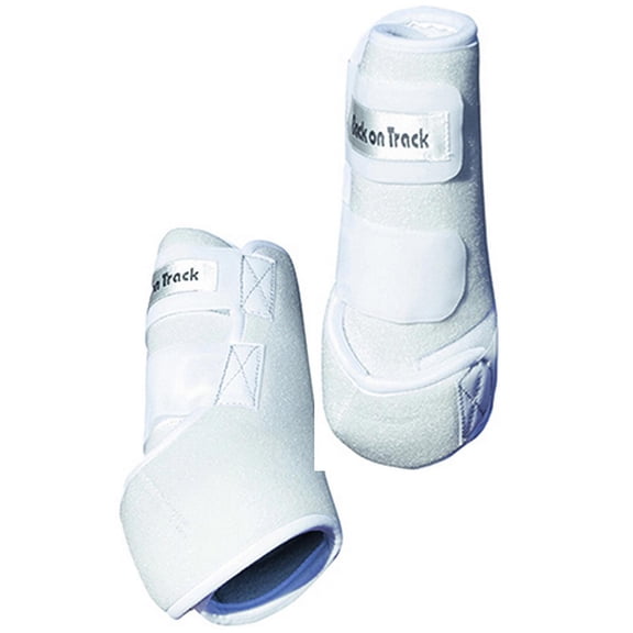 Small Back on Track Therapeutic Exercise Horse Hind Boots White
