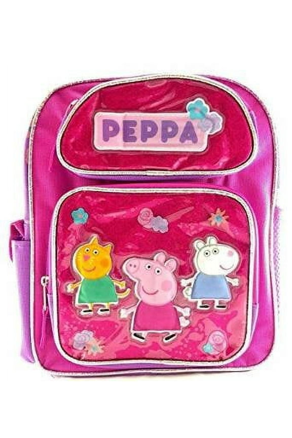 Small Backpack - - Canvas Pink/Purple 12 School Bag 139432