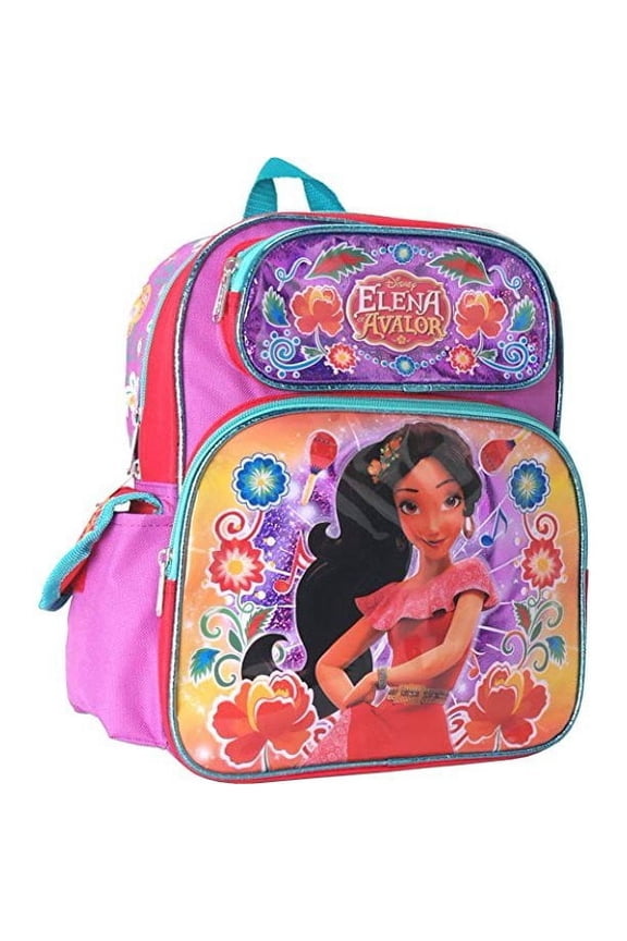 Small Backpack - Disney - Elevan Of Avalor - Shiny Flower 12" Bag 001926