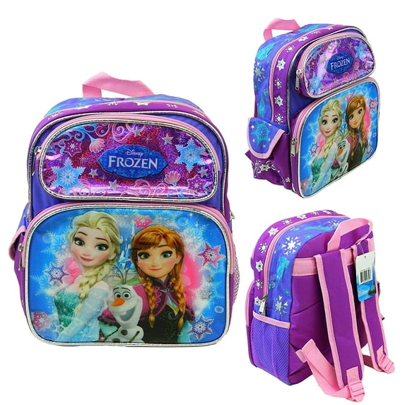Small Backpack - Disney - Frozen - Olaf, Anna & Elsa 12" New 005993