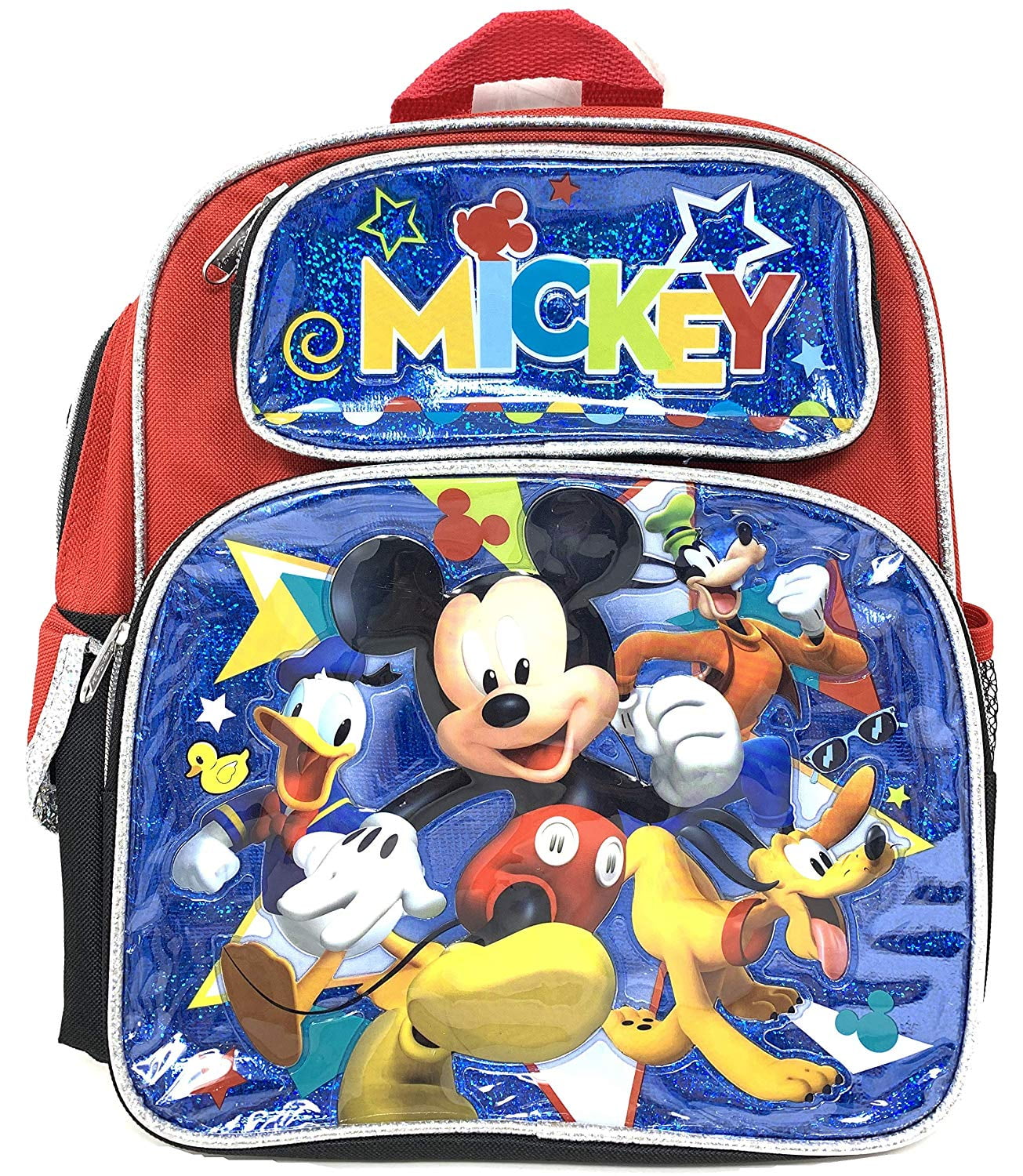 Small Backpack Disney Mickey Mouse Friend Blue Red 12