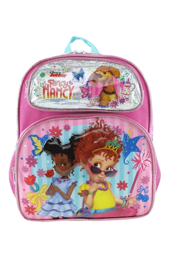 Small Backpack - Fancy Nancy - Pretty Butterfly 12" Pink New 004657