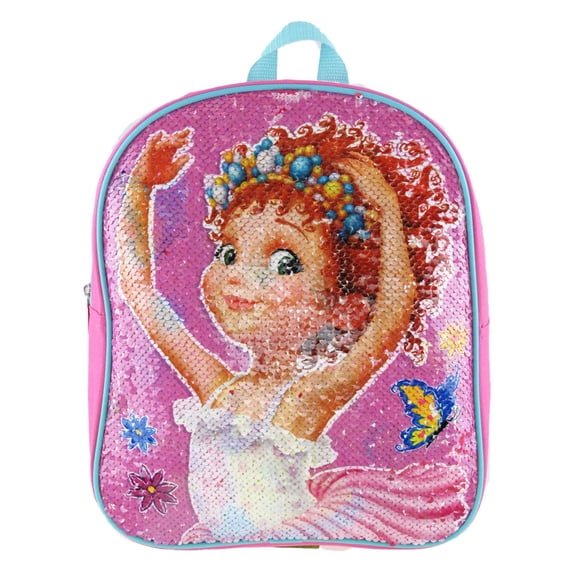 Small Backpack - Fancy Nancy - Reverse Sequin Pink 12" New 005173