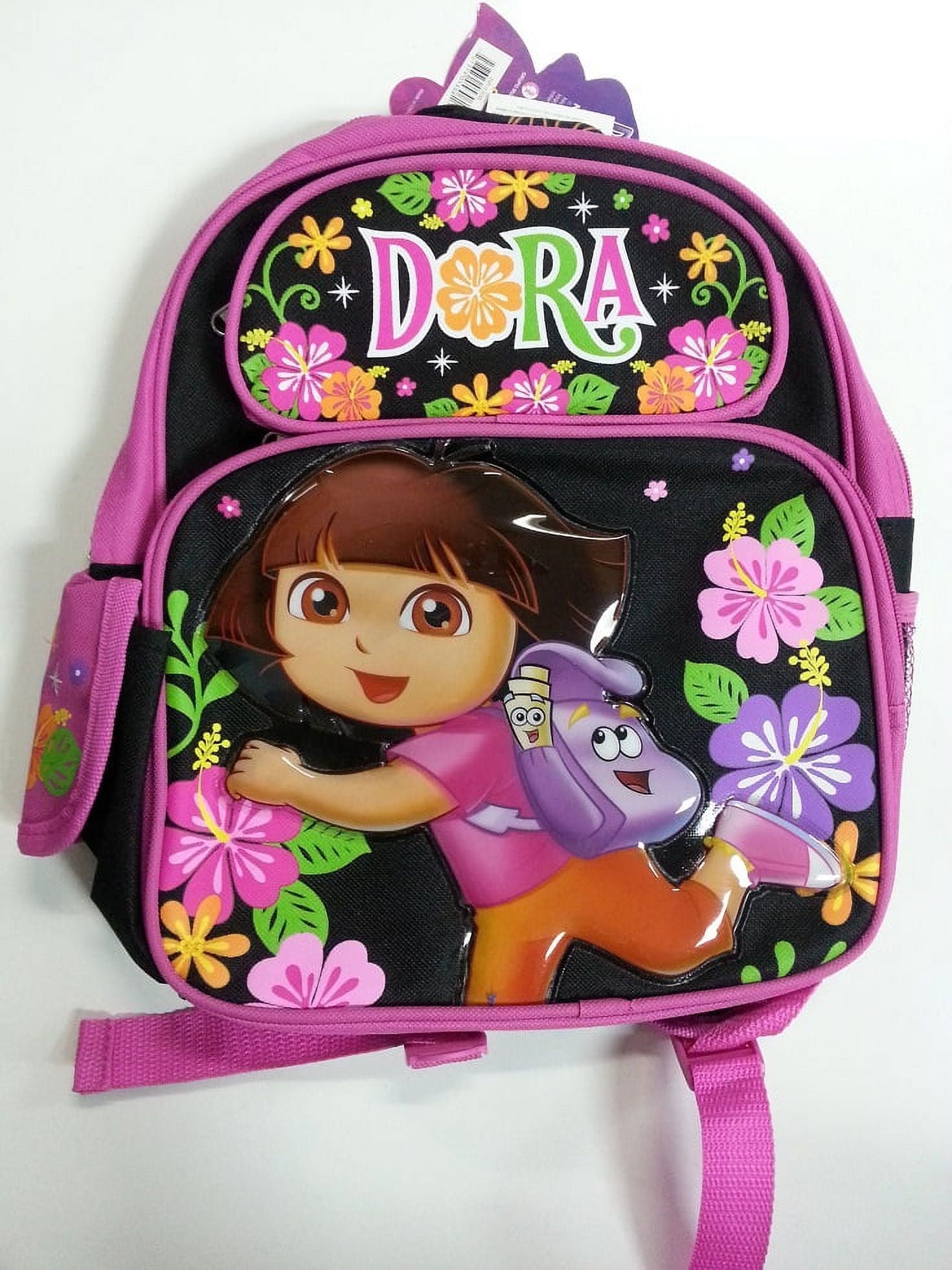 Small Backpack - - Flowers Black School Bag New 053061 - Walmart.com
