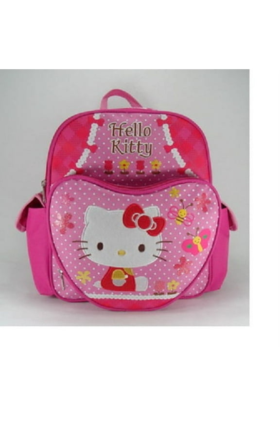 Small Backpack - Hello Kitty - Pink Butterflies and Bees New School Bag 629878