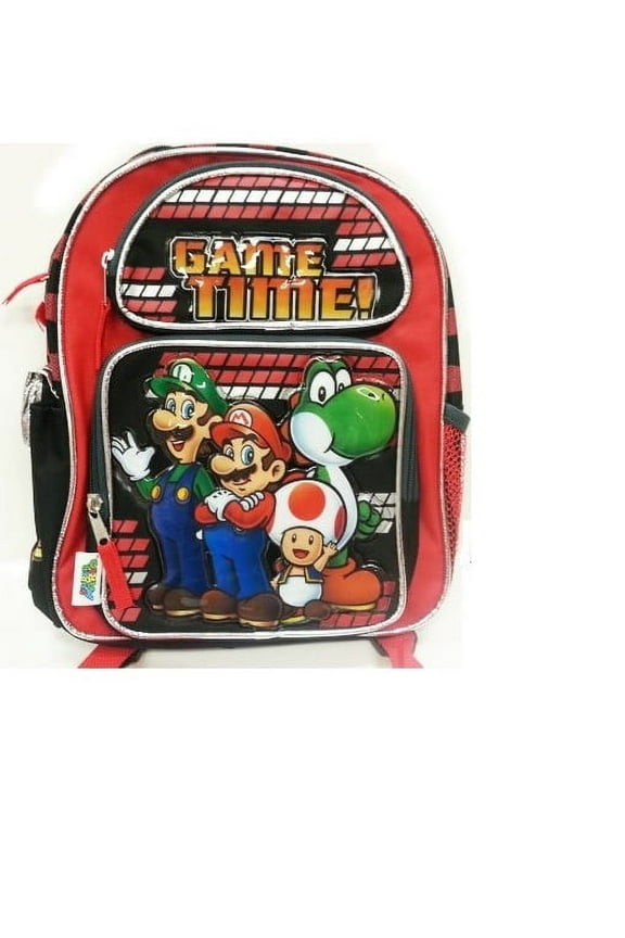Small Backpack - Nintendo - Super Mario - Game Time New School Bag 078670