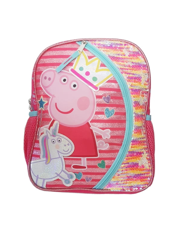 Pappa Pig 12" Toddler Sequins Backpack