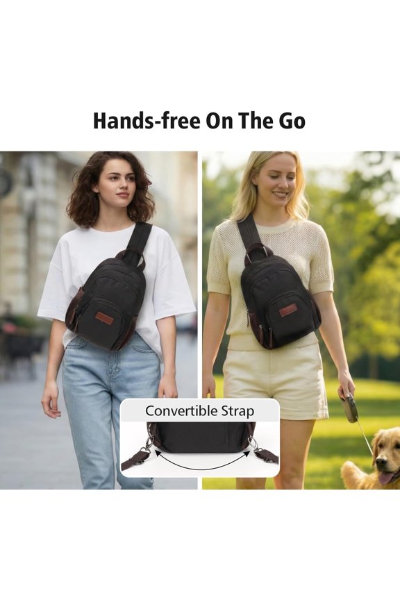 Small Backpack Purse for Women - Convertible Backpack Purse Sling Bag Fits 11 Inch Tablet, Lightweight Mini Daypack