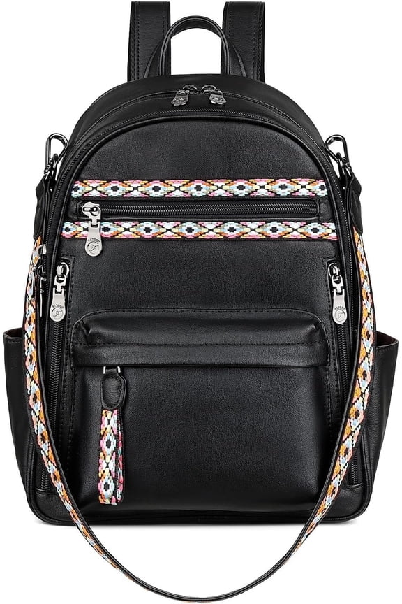 Small Backpack Purse for Women Designer PU Leather Roomly Mini Backpacks Multi Pocket Fashion Backpack