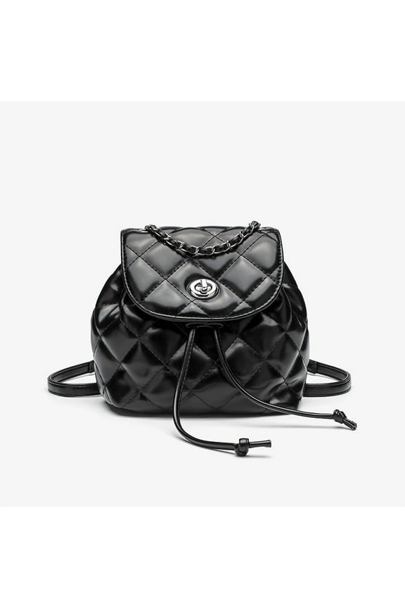 Small Backpack Purse for Women Leather Mini Backpack Convertible Designer Shoulder Bag Crossbody Purses(black)