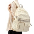 thumbnail image 1 of Cute Backpacks for School Bookbag for Teenagers, School Backpack for Teens Book Bags School Bag for Women Men, Aesthetic Backpacks for Teens High School College Backpack Laptop Casual Daypack Beige, 1 of 10