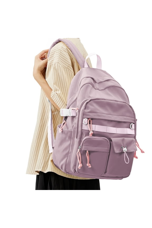 Cute Backpacks for School Bookbag for Teenagers, School Backpack for Teens Book Bags School Bag for Women Men, Aesthetic Backpacks for Teens High School College Backpack Laptop Casual Daypack Purple