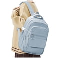 thumbnail image 1 of Simple Backpack for School Teenagers Aesthetic Backpack, School Backpack for College Women Men Bookbags for Teens, Lightweight Book Bags Waterproof Casual Daypack School Bag Blue, 1 of 9