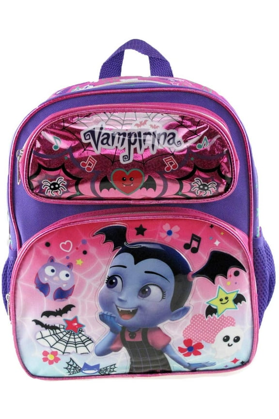 Small Backpack - Vampirina - Emoji Bat Purple/Pink 12"