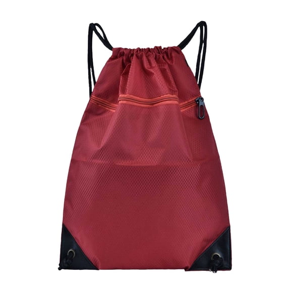 Small Backpack for Men Mesh Sports Bag 42x1x48cm for Soccer Basketball Volleyball, Lightweight Drawstring Backpack for School Camping Gym