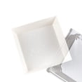 Small Bakery Boxes with Clear Lids, 12-Pack 4X4 Inches, White Cardboard ...