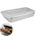 Small Baking Pan with Lid,Deep Baking Tray with Cover,Bexikou 9.4”x 7” x 2” Stainless Steel