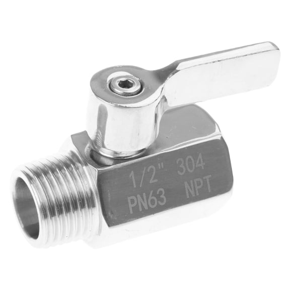Small Ball Valves NPT Threads Space Saving Water Flows Control Device Enduring