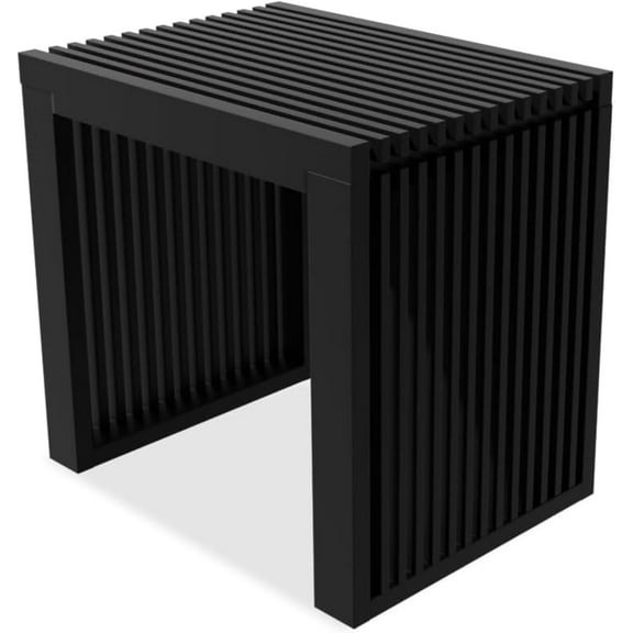 Small Bamboo Dining Bench, 17inch Farmhouse Decor Indoor Kitchen Table Bench, Entryway Shoe Rack Bench, Outdoor Bench, Solid Bamboo Benches for Living Room, Hallway, Bedroom, Bathroom