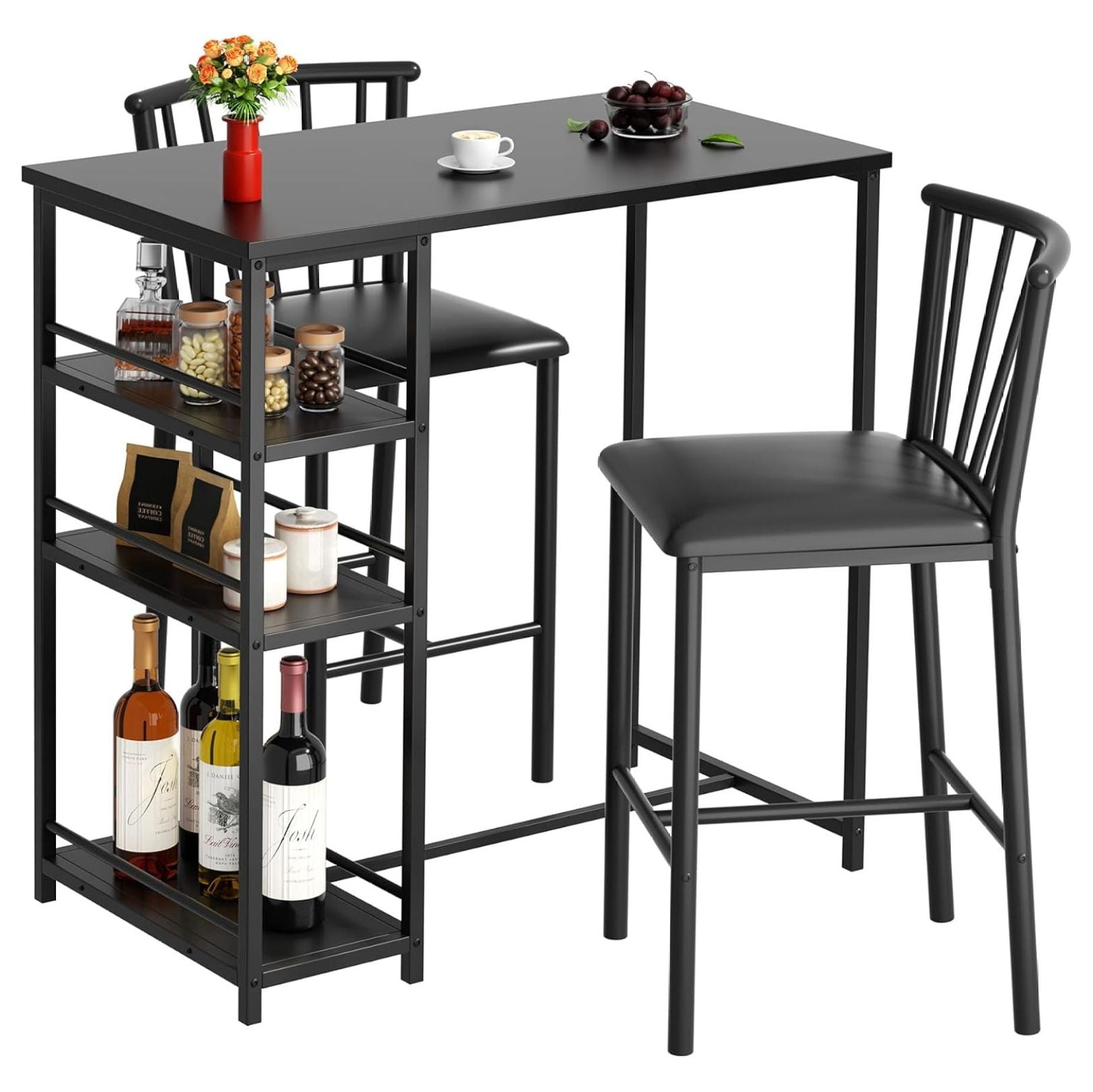 Small Bar Table And Chairs Set For 2 Dining Table Set With Storage Small bar table and chairs set for 2 dining table set with storage
