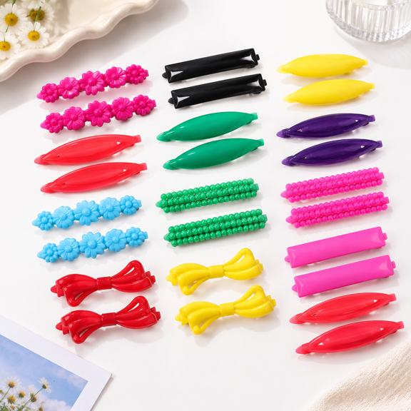 Small Barrettes For Fine Hair 32 Pack Clips Women And