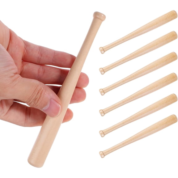 Small Baseball Bat, Mini Baseball Bat Unfinished Wooden Bat for Painting DIY Craft Projects Ball Sports Party Favors