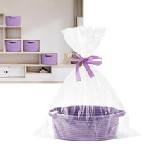Home Textile Storage Decorative Empty Gift Basket Storage Basket Purple A-1X Decorative Empty Gift Basket Storage Basket Cotton Storage Case