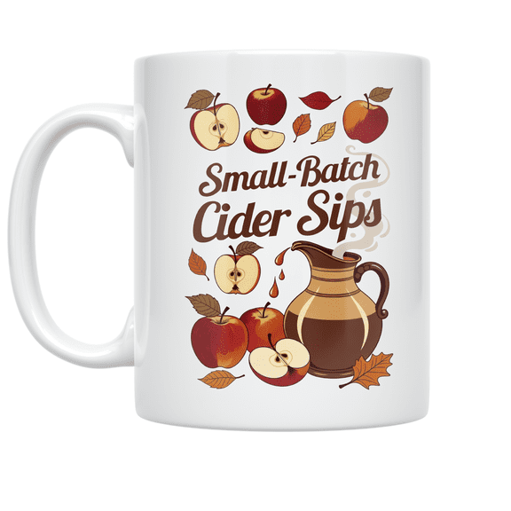 Small-Batch Cider Sips - Cider Making Enthusiast - 11 oz Ceramic Coffee Mug