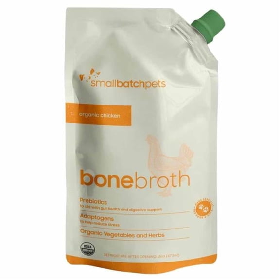 Small Batch 793888799943 16 oz Shelf Stable Organic Chicken Bone Broth