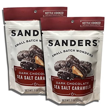 Small Batch by Curated by | 7 Ounce Bag | Pack of 2 (Dark Sea Salt Caramel)
